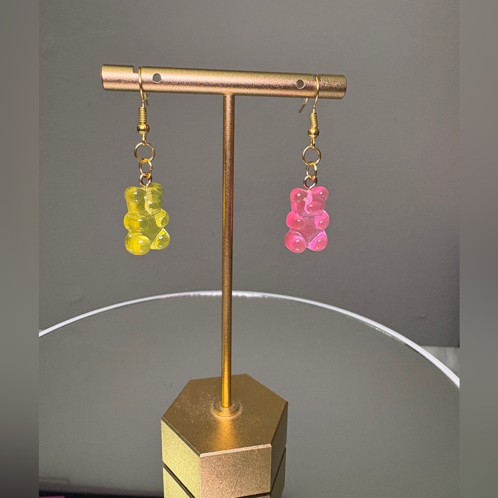 Handcrafted Gummy Bear Earrings NWT (Made by me!!)